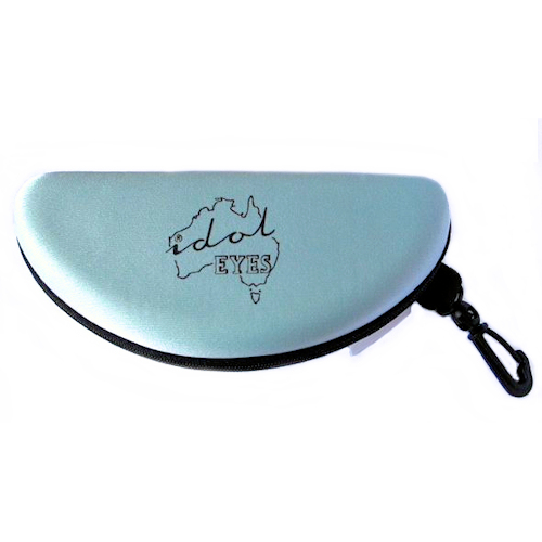 IE SHD Semi Hard case, baby blue. Designed to protect your sunglasses