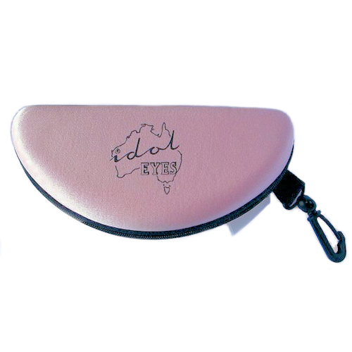 IE SHD Semi Hard case, baby pink. Designed to protect your sunglasses