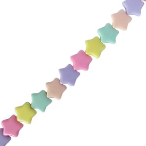 IEBEK Girls Rainbow Candy Stars Bead Spectacle Chain