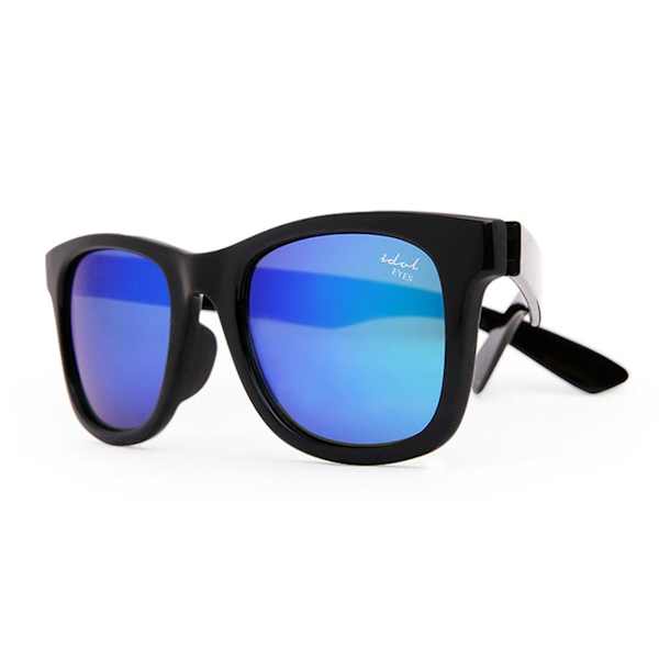 Kids - IE9011, Black frame kids sunglasses with Revo mirror lens